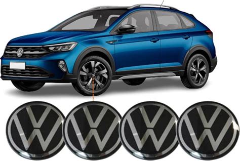 Kit 4 Calotinha Centro Roda VW Virtus Nivus Taos 2022 56mm MUNDO FIX