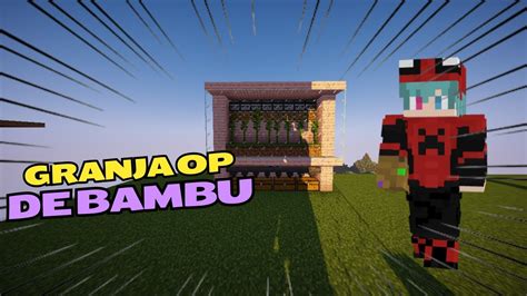 Como hacer una Granja de Bambú Automatica para Minecraft Java y Bedrock