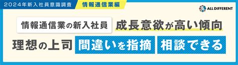 新入社員意識調査（2024年 業界別編・情報通信業）情報通信業の新入社員、成長意欲が高い傾向 理想の上司「間違いを指摘」「相談できる」｜調査