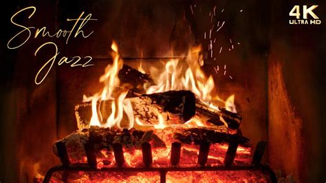 Crackling Fireplace Jazz Music Ambience Romantic Smooth Jazz