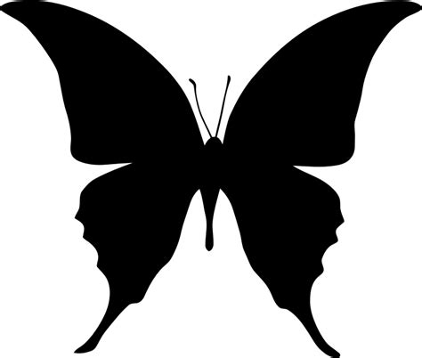 Butterfly Silhouette 6 - Openclipart