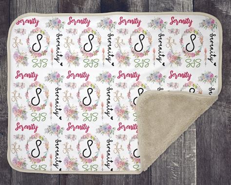 Baby Blanket Sublimation Template Png And Photoshop Smart Etsy