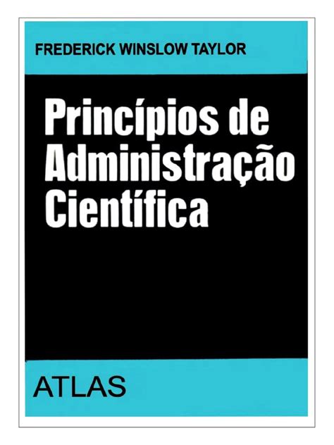 Princípios de Administração Científica - Frederick Winslow Taylor | PDF ...