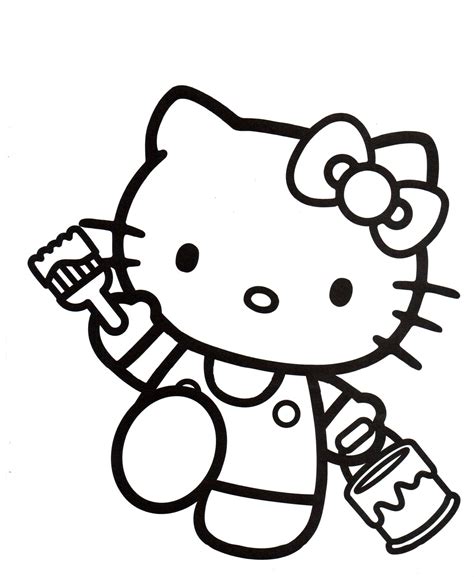 Hello Kitty Dibujos Para Colorear