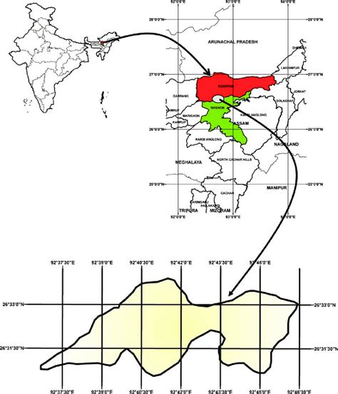 Map showing Bura Chapori Wildlife Sanctuary | Download Scientific Diagram