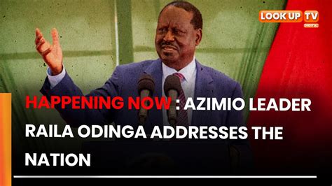 Live Azimio Leader Raila Odinga Press Briefing At The Jaramogi Oginga