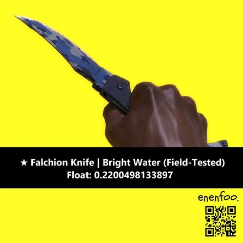 Falchion Knife Bright Water Field Tested Ft Csgo Skins Knives Items Cs