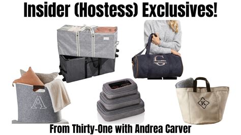 Insider Hostess Exclusives From Thirty One And Andrea Carver Fall