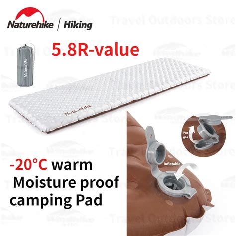 Naturehike Camping Ultralight R 5 8 Inflatable Cushion Winter Warm 20