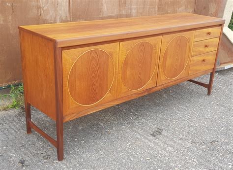 Midcentury Circles Teak Sideboard By Nathan Furniture S At Stdibs