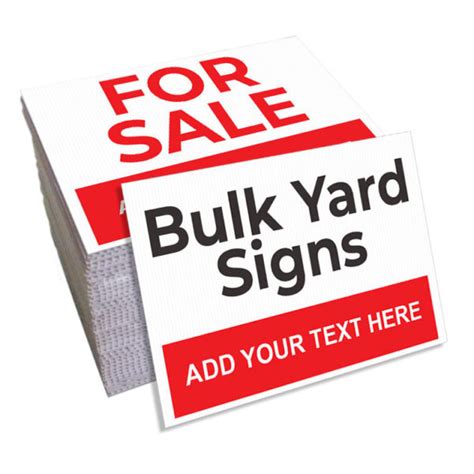 Bulk Signage - iDesign Printing and Copy Center