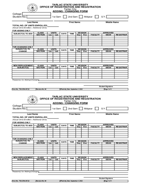 Fillable Online Tarlac City Adding Changing Form Fax Email Print