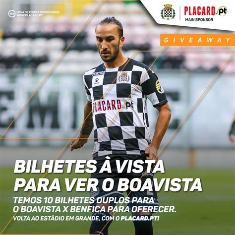 Regulamento Passatempo Giveaway Placard Pt Boavista FC X SL Benfica