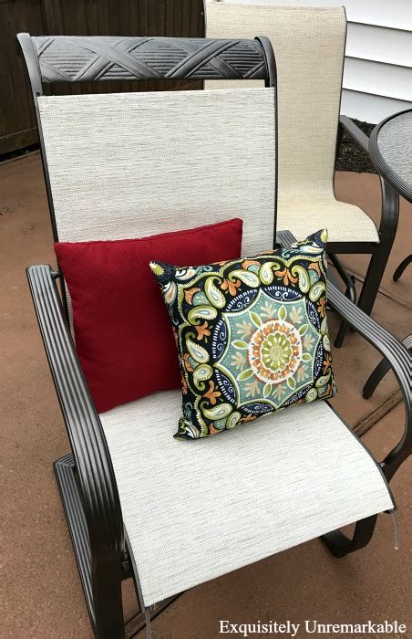 Outdoor Makeover How To Replace Patio Furniture Slings Exquisitely Unremarkable