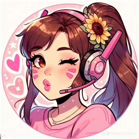 D Va Overwatch En 2024 Dibujos Kawaii Bocetos Bonitos Ilustraciones