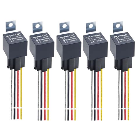 Buy CH SHUODI 5 Pack 40 Fire Retardant Relay With Harness 14AWG