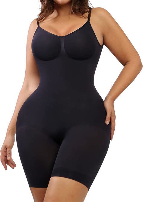 Feelingirl Low Back Bodysuit For Women Tummy Control Shapewear Seamless