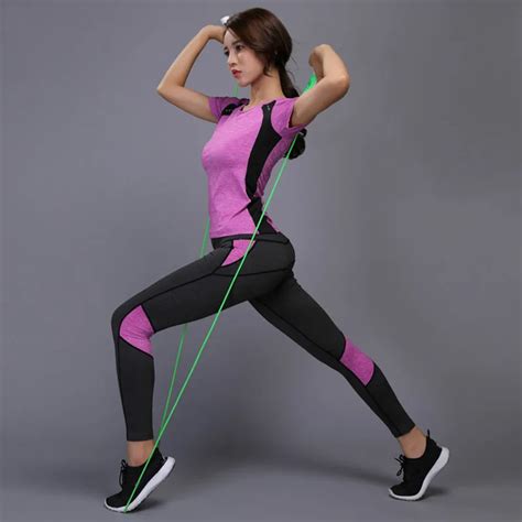 Gym Fitness Clothes Women Yoga Set Tennis Shirt Yoga Leggings Sport