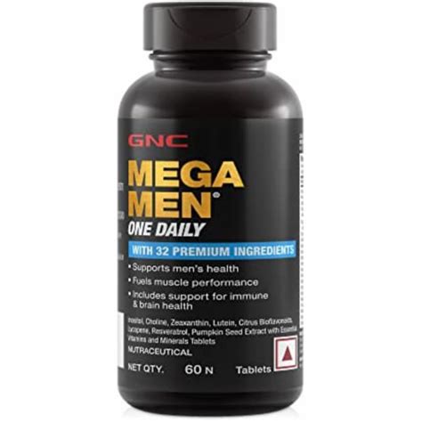 Gnc Mega Men One Daily Multivitamin For Men Count Packaging May