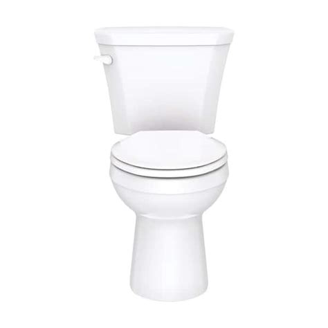 Gerber Viper 2-Piece 1.28 GPF Gravity Fed Elongated Toilet in White ...