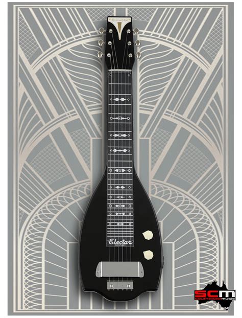 Epiphone Electar Century 1939 Lap Steel Guitar Black Gloss Finish With Gig Bag South Coast Music