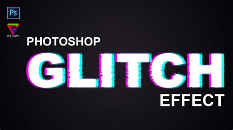 How To Make Design Glitch Text Effect In Adobe Photoshop YouTube