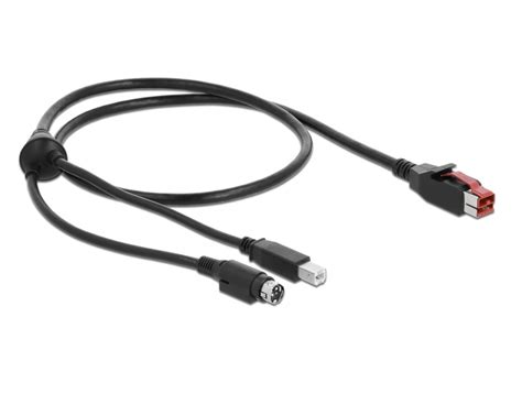 Delock Produkte 85487 Delock PoweredUSB Kabel Stecker 24 V USB Typ B