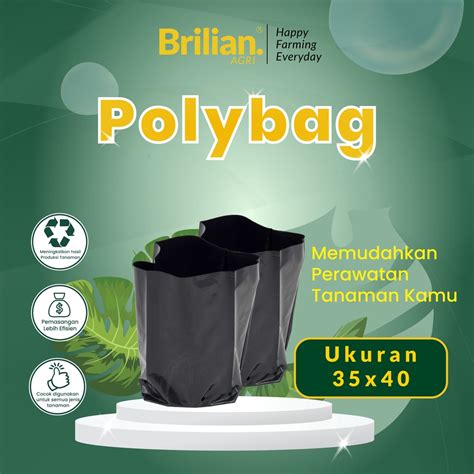 Jual Polibag Tanaman Polybag Hitam Ukuran 35cm X 40cm Shopee Indonesia