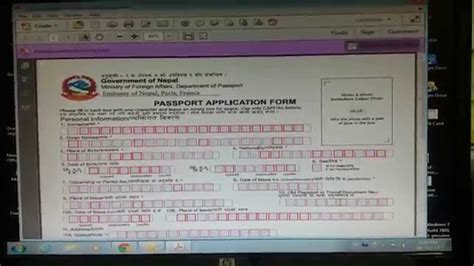 Machine Readable Passport Application Form Nepal - Printable Form 2024