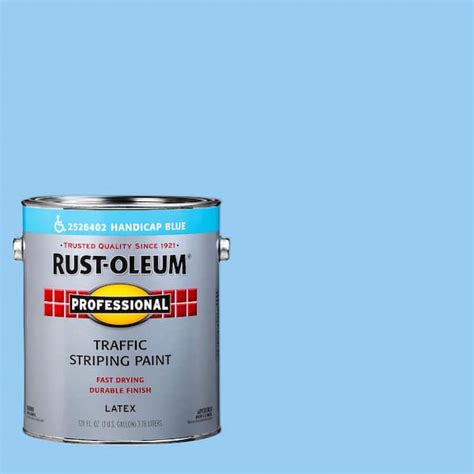 Rust Oleum Professional Gal Flat Handicap Blue Exterior Traffic