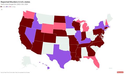 Map Shows States Where Murders Are Rising and Dropping MostMiddle East