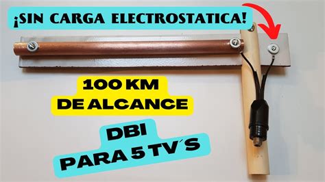 ANTENA TV PRUEBA EN 5 TVS CERO CARGA ELECTROSTATICA ALCANCE 100 KM