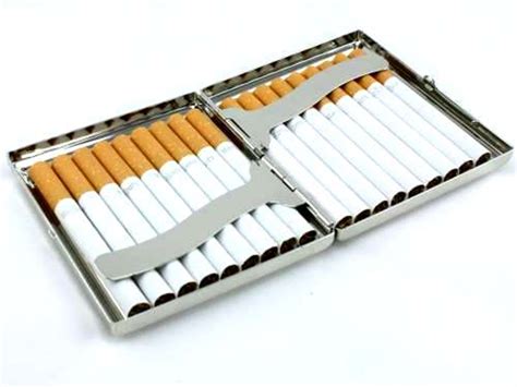 Classic Brown Leather Cigarette Case