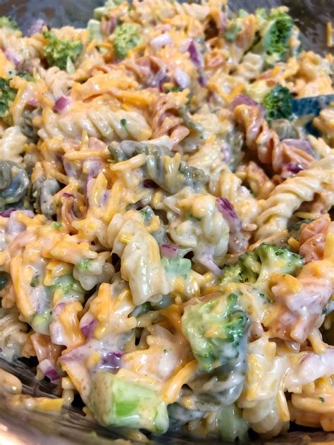 Broccoli Cheddar Pasta Salad Walmart Deli Recipe Pattern Princess