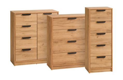 Commode 4 tiroirs JENSLEV chêne JYSK