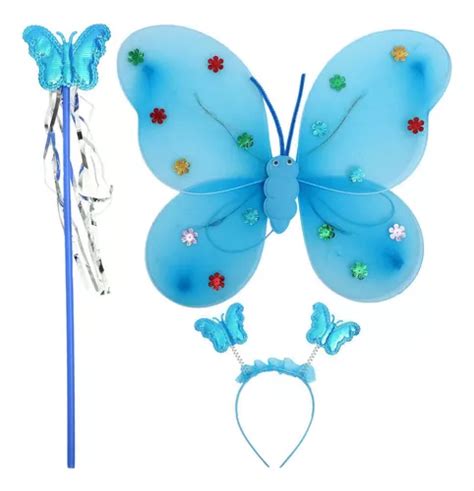 Set Alitas De Mariposa Varita Vincha Con Alas Mariposas Mercadolibre