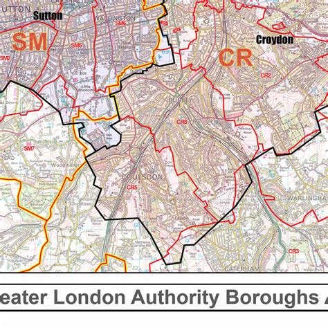 London Postcode Map - London Borough Map - Map Logic