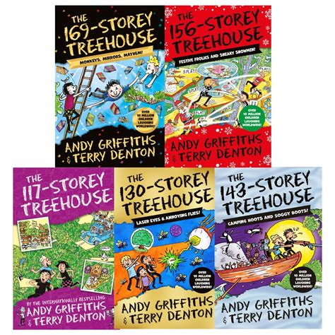 The Treehouse Storey Series 5 Books Collection Set By Andy Griffiths