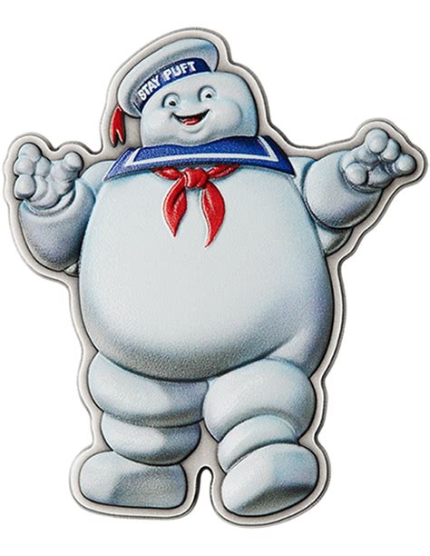 Ghostbuster Stay Puft Moneta Argento Oz Niue