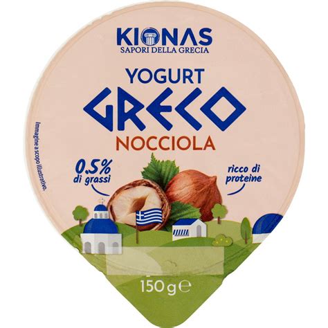 Yogurt Greco Nocciola Grassi Kionas G Coop Shop