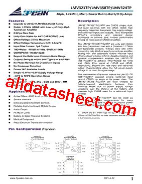 Lmv Tp Sr Datasheet Pdf Peak Inc