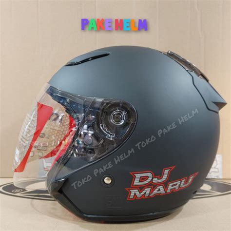 Jual HELM KYT DJ MARU SOLID BLACK DOFF HITAM DOFF DJMARU M Jakarta