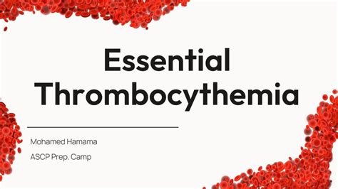 Ascp Mls Mlt Essential Thrombocythemia Myeloproliferative