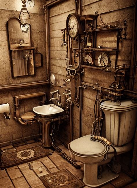 Schematic Design Of A Steampunk Water Closet Aka Toilet 60 Off