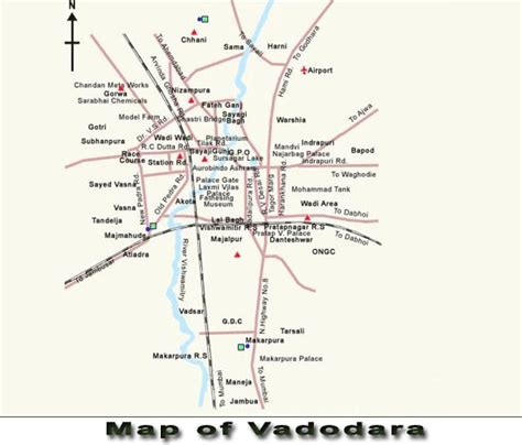 Baroda Map and Baroda Satellite Images