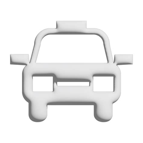 Taxi Icon 3d Design For Application And Website Presentation 14387186 Png