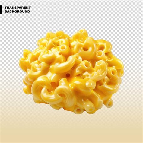 Macaroni And Cheese Isolated On Transparent Background Premium AI