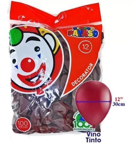 látex Globos Payaso Redondo 12 redondo vinho 30cm Liso 1 kit de 100