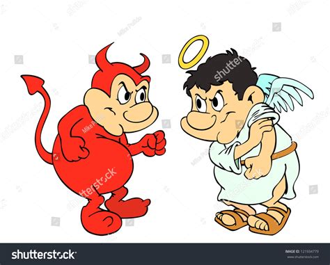 Devil And Angel Cartoon