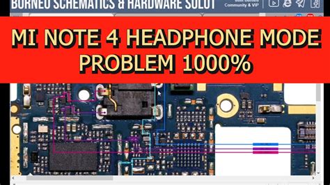 Mi Note 4 Headphone Mode Solution Redmi Note 4 Headphone Diagram